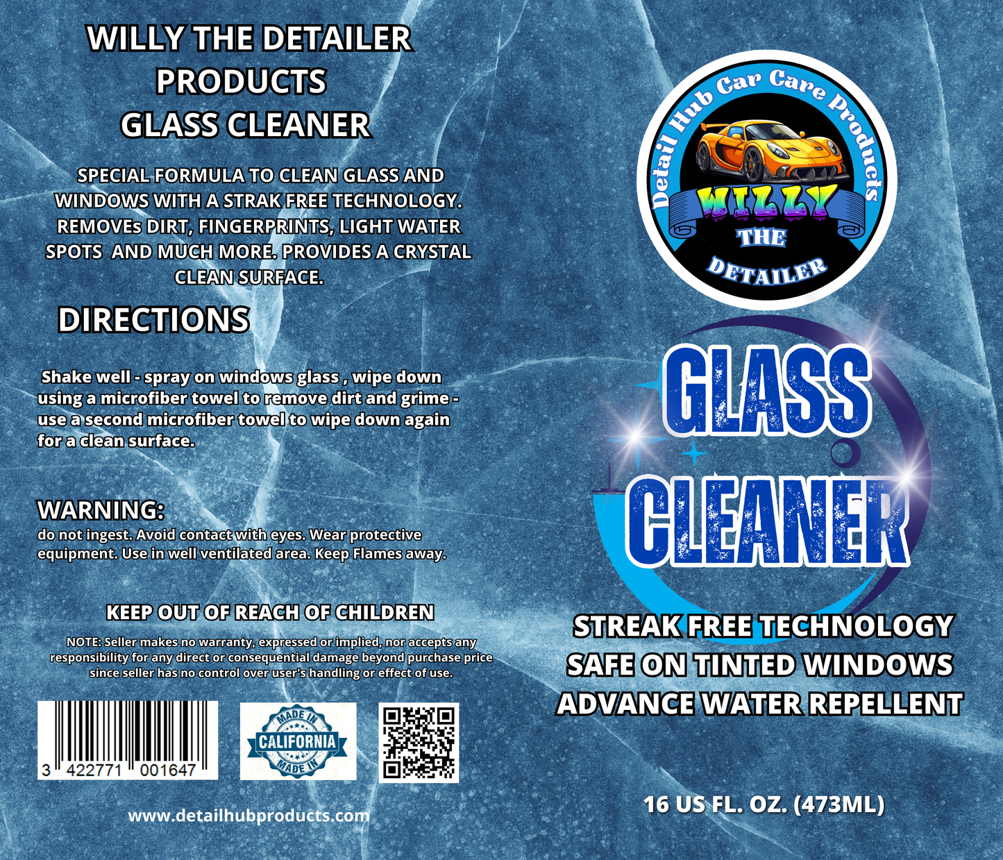 Glass Cleaner By Willy The Detailer